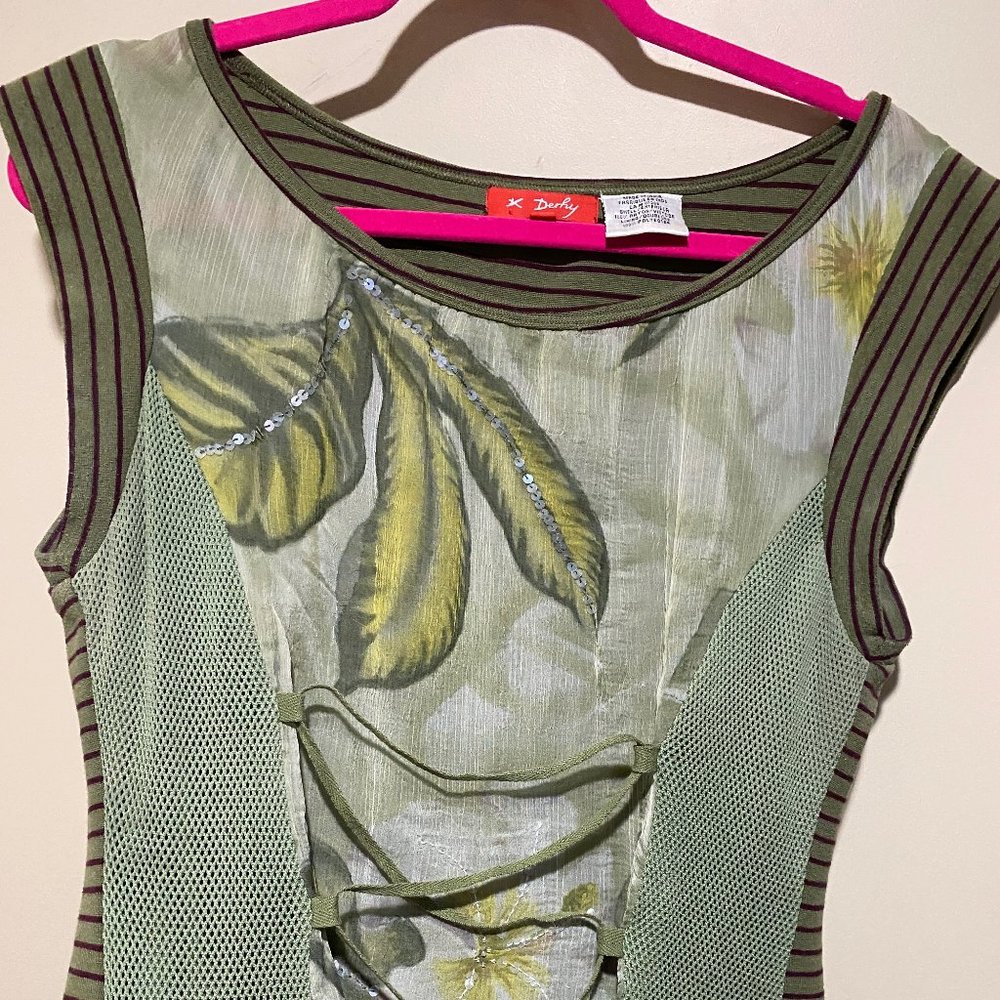 Lace up top, beautiful detailing